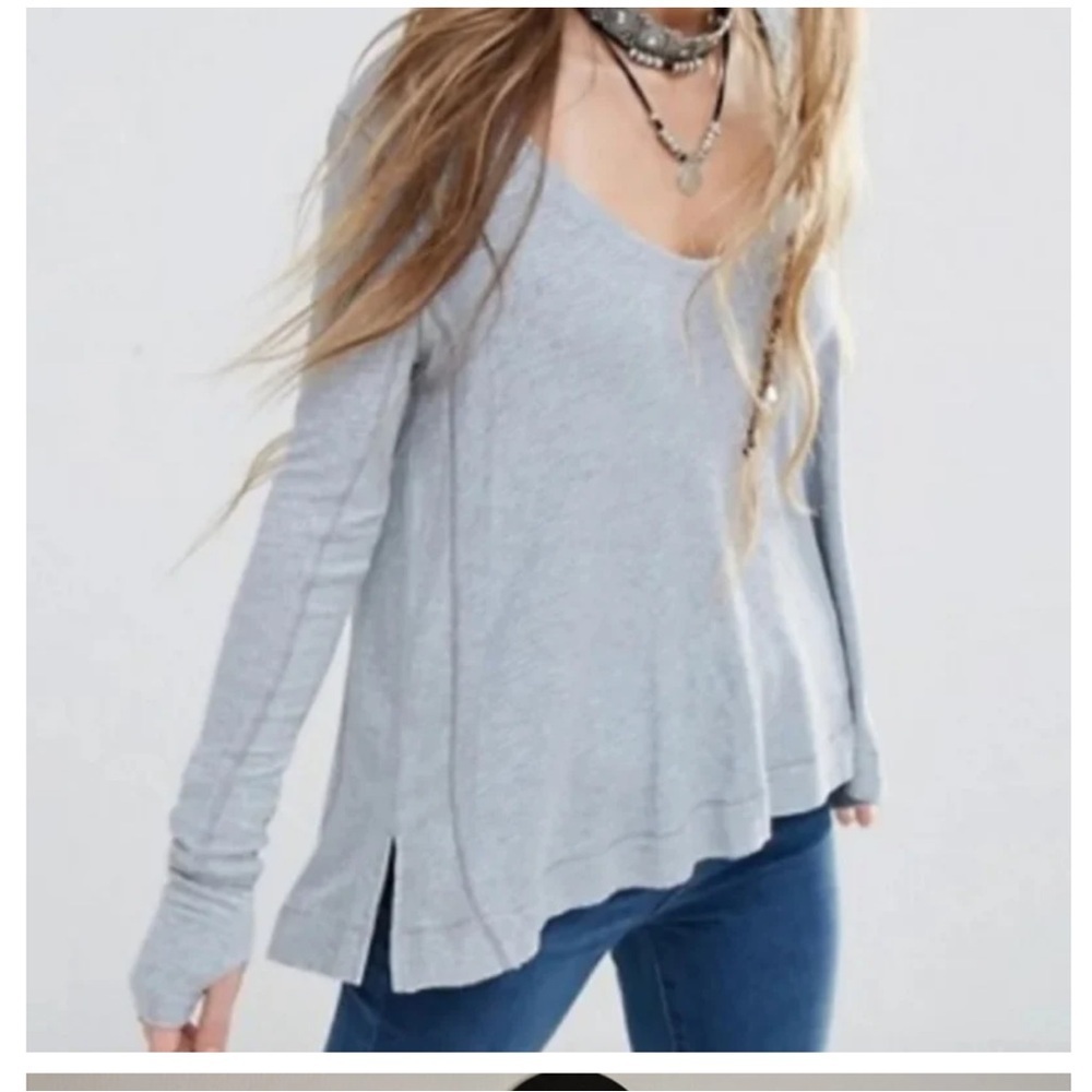 We The Free Thermal Long Sleeve Waffle Knit Size P/S